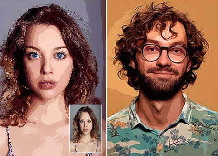 Vector Art Photoshop Action