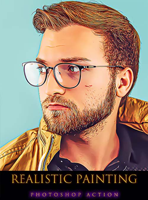 Graphicriver - Realistic Painting Photoshop Action Realistic Painting Photoshop Action