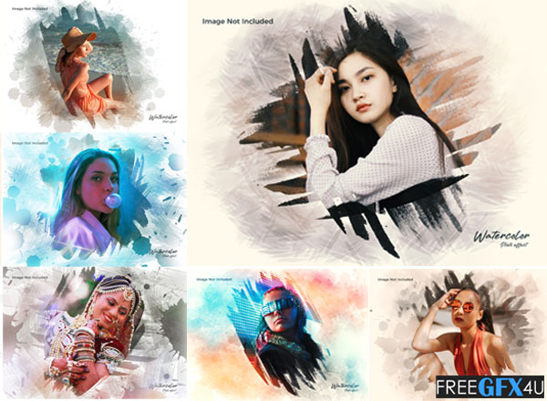 Modern Style Photo Effect PSD Bundle