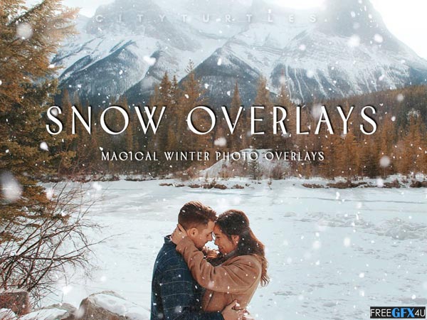 Creativemarket - 30 Natural Falling Snow Overlays 30 Natural Falling Snow Overlays