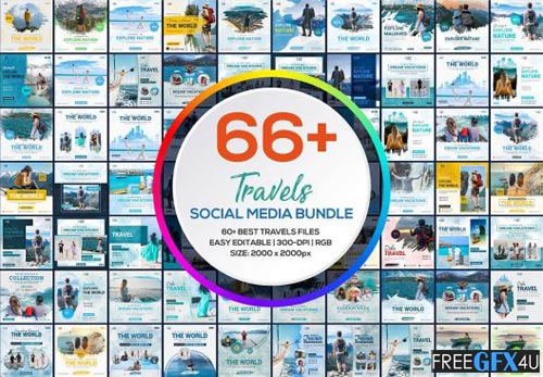 Social Media Travels Template Bundle