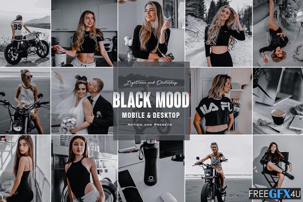 Black Mood Actions & Presets