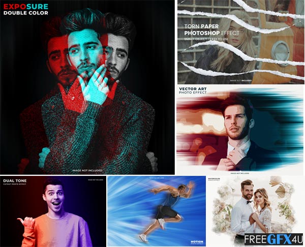 Photo Effect PSD Templates Bundle