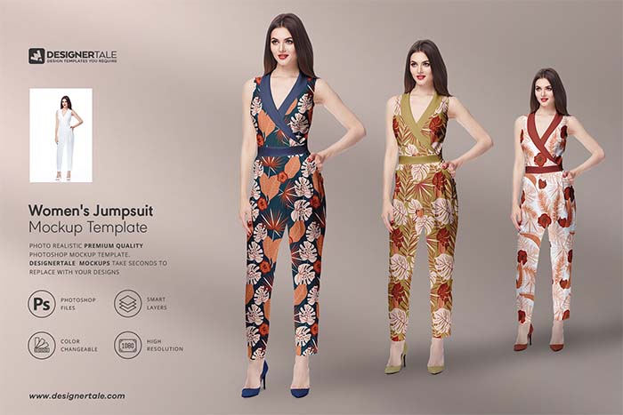 Women’s Jumpsuit Mockup