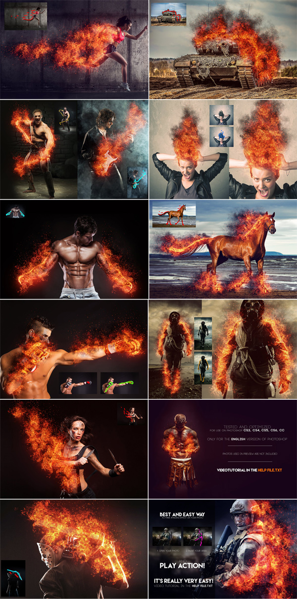 Burn 2 Photoshop Action