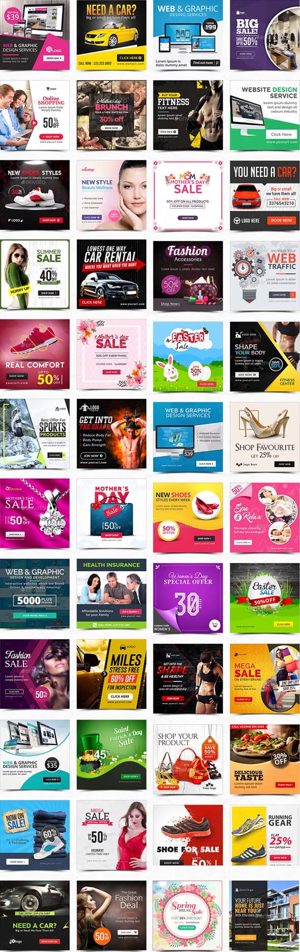 50 Instagram Template Banners