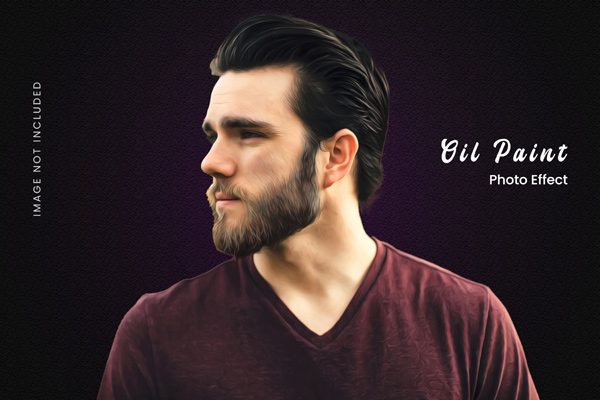 Oil Paint Effect Mockup