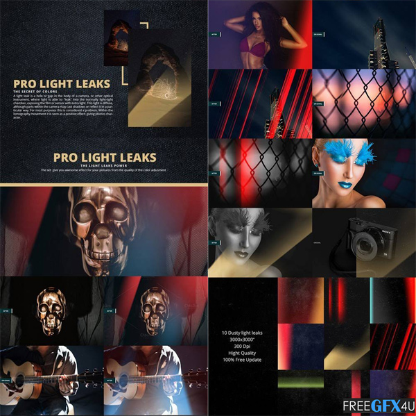 Pro Light Leaks 95 Photoshop Bundle Free Download