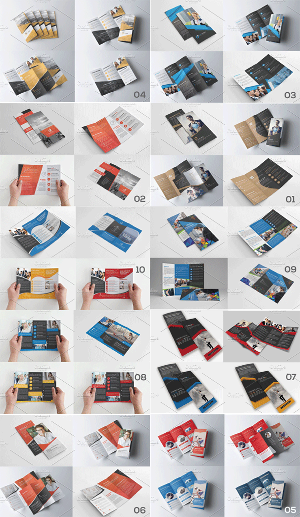 10 Tri Fold Brochure Bundle