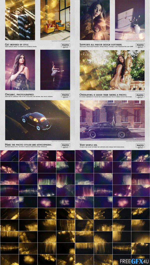 Crystal Bokeh Effect Overlays