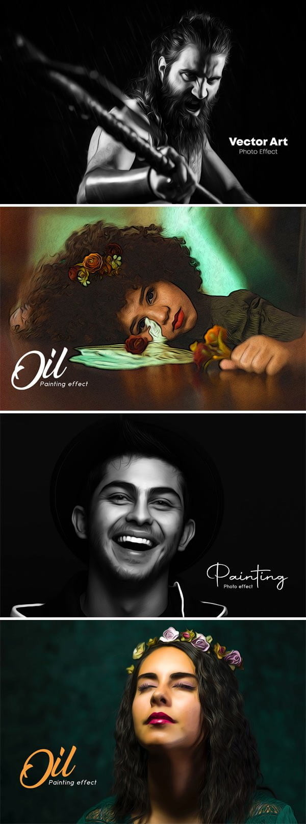 Graphicriver - Portrait Oil Painting Photo Effect Portrait Oil Painting Photo Effect