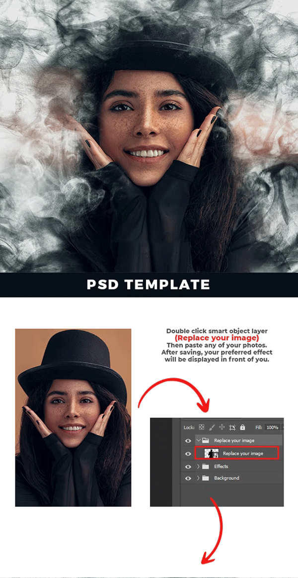 Smoke Dispersion Photo Effect