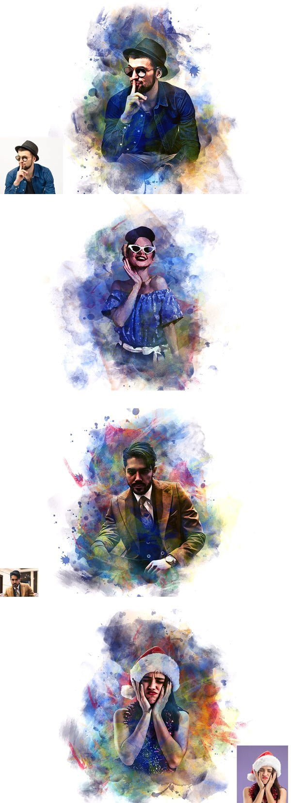 Pro Watercolor Effect Action
