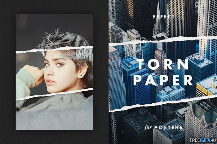 Torn Paper Effect for Posters