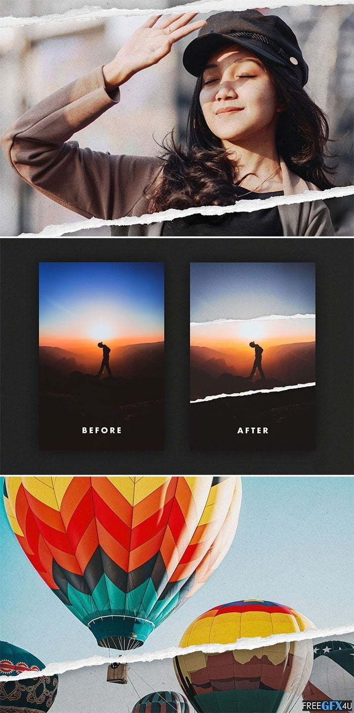 Torn Paper Effect for Posters 