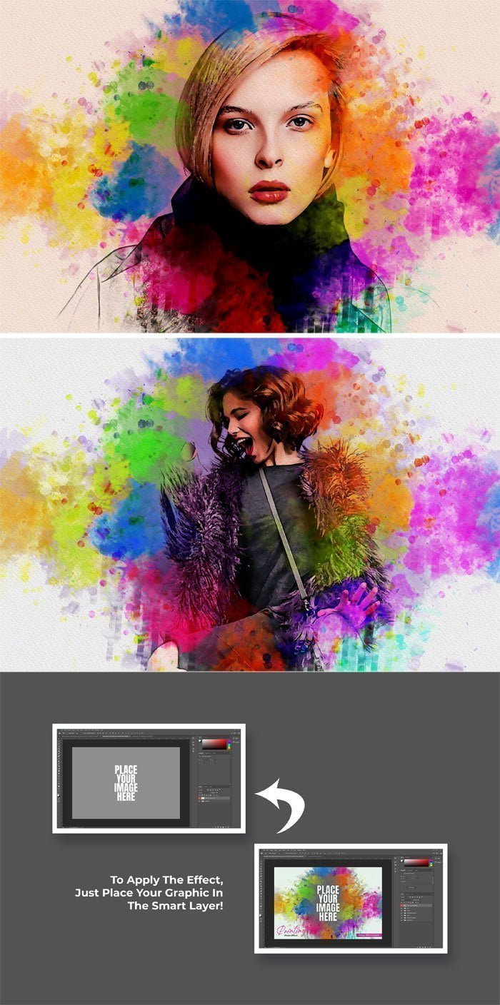 Graphicriver - Colorful Painting Photo Effect Colorful Painting Photo Effect