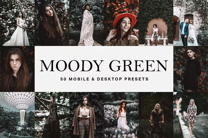 50 Moody Green Presets