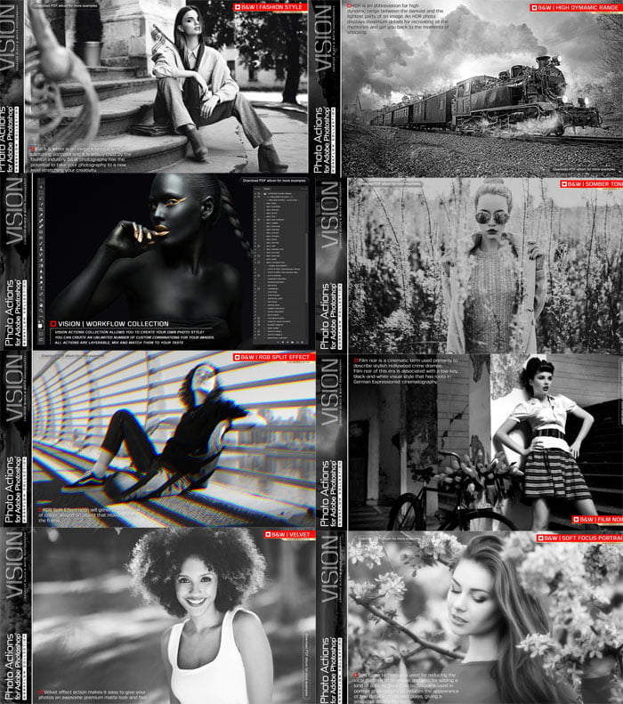 Actions for Photoshop - VISION