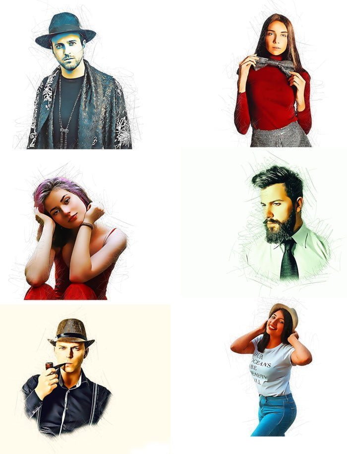 Artistic Cartoon Photoshop Action Artistic Cartoon Action
