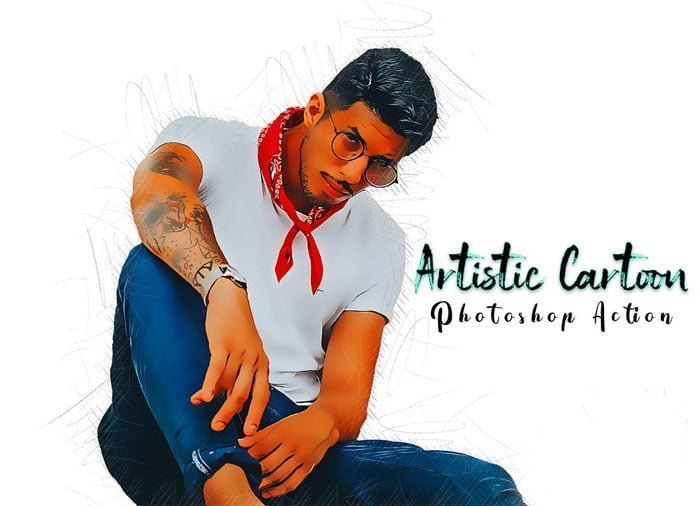 Artistic Cartoon Photoshop Action Artistic Cartoon Action