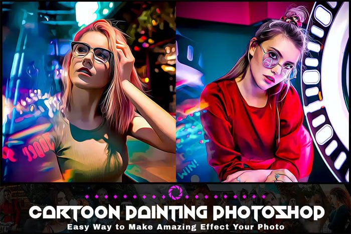 Cartoon Painting Photoshop Actions Cartoon Painting Actions