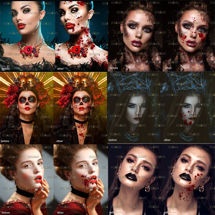 Blood Photoshop overlay