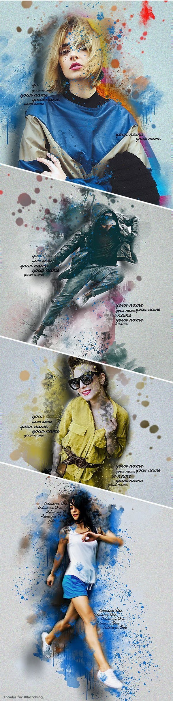 Watercolor Sketch - Photoshop Action