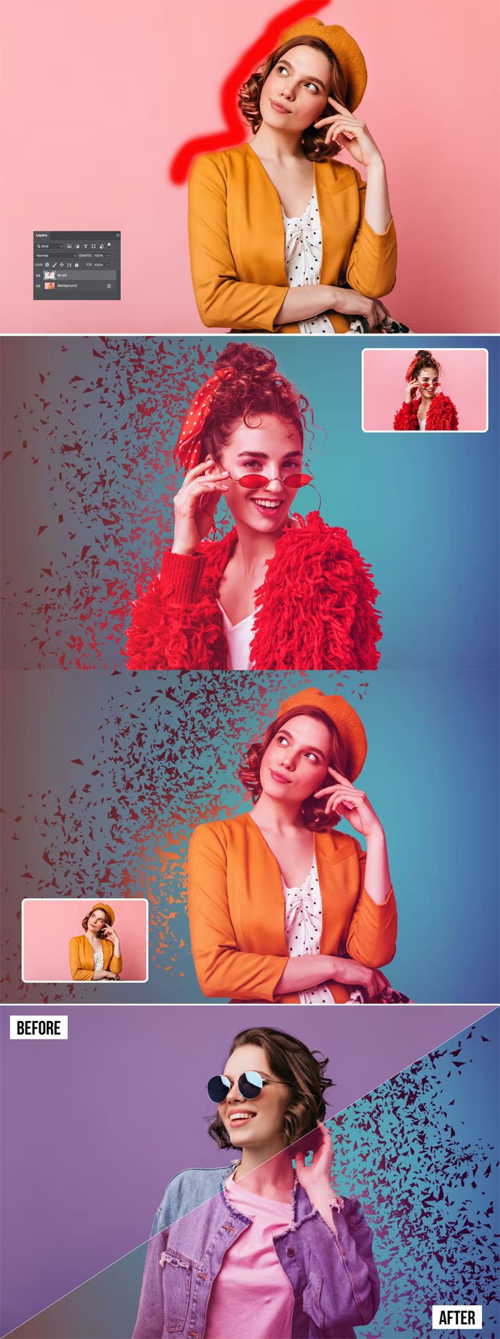 Dispersion Effect Photoshop Action Dispersion Effect Action