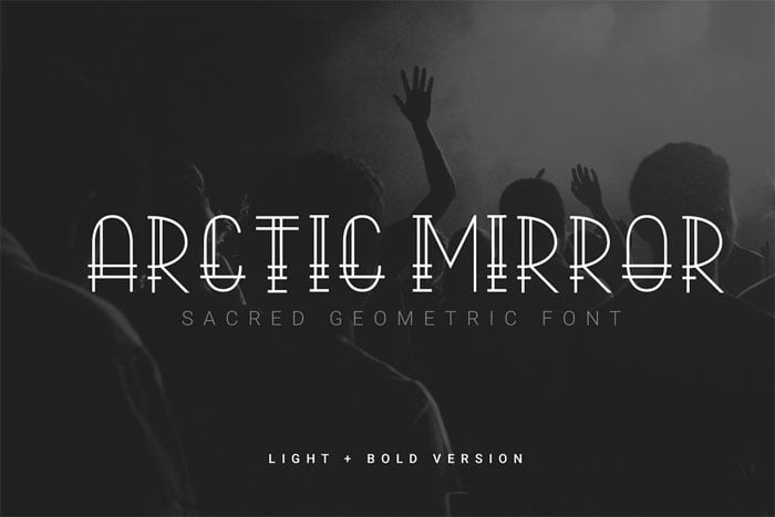 CreativeMarket - Arctic Mirror Sacred Font Arctic Mirror Sacred Font