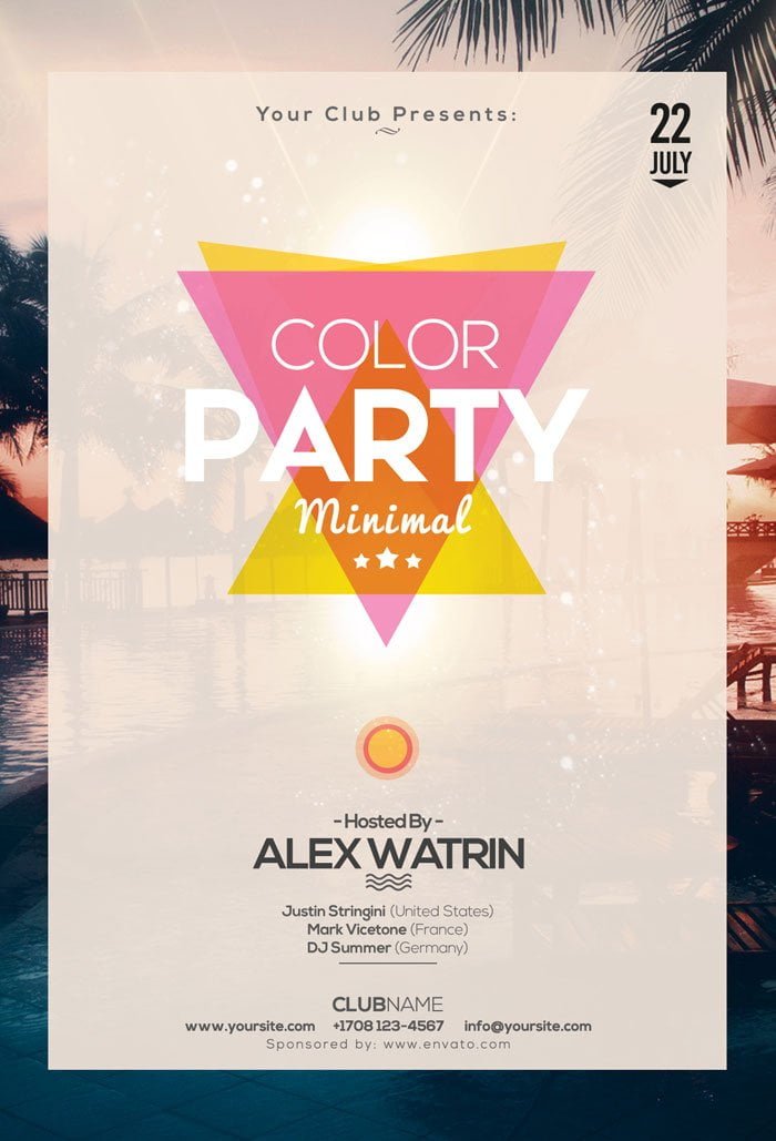 Color Party Flyer Template