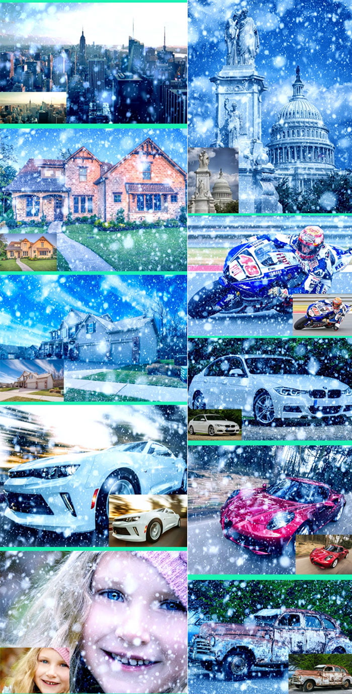 Amazing 15 Snow Photoshop Action Vol 1