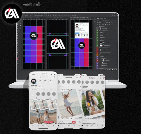 Instagram Grid Art Maker All-In-One Photoshop Suite Instagram Grid Art Maker All-In-One Photoshop Suite