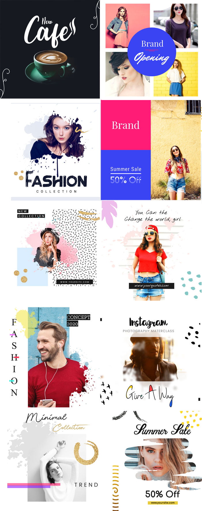 Instagram Post Templates Full Bundle Instagram Post Full Bundle