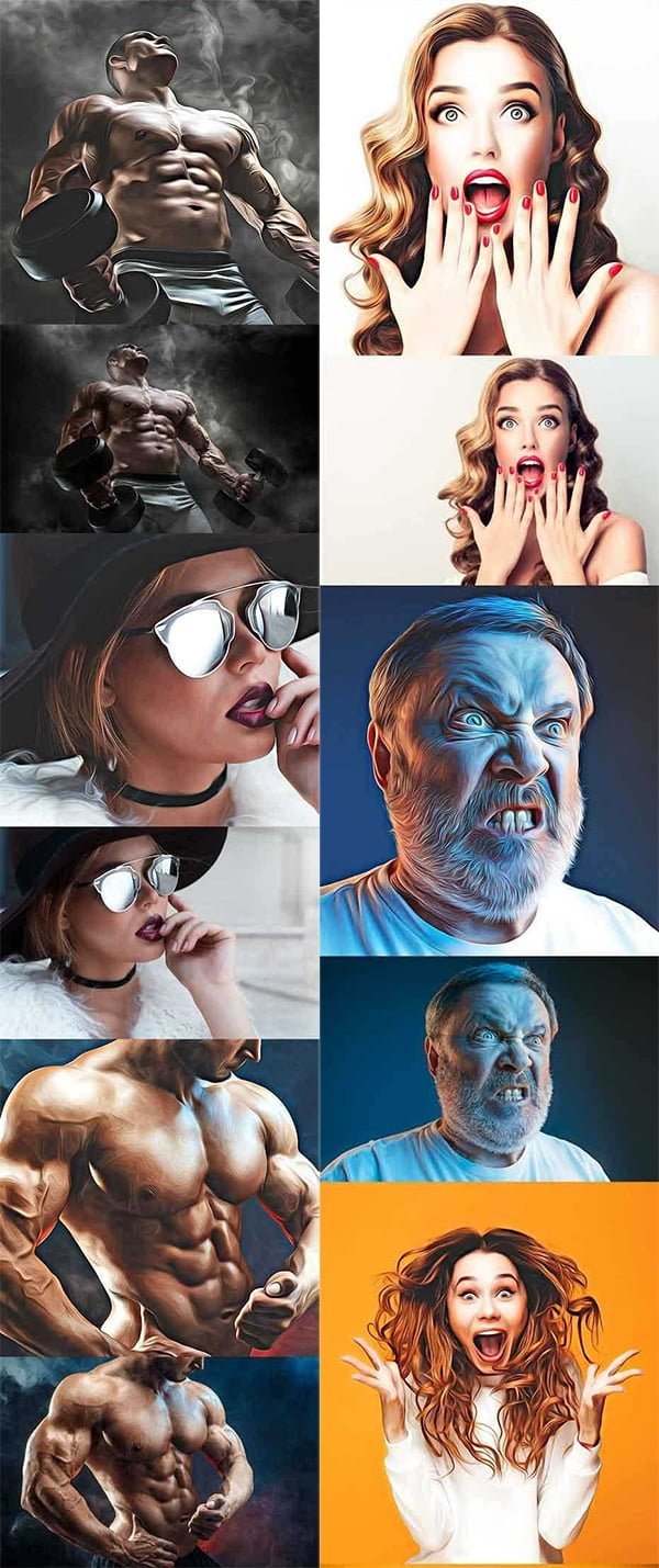 Oil Painting Photoshop Actions