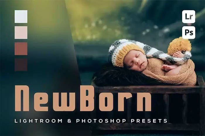 6 NewBorn Lightroom and Photoshop Presets 6 NewBorn Photoshop Presets