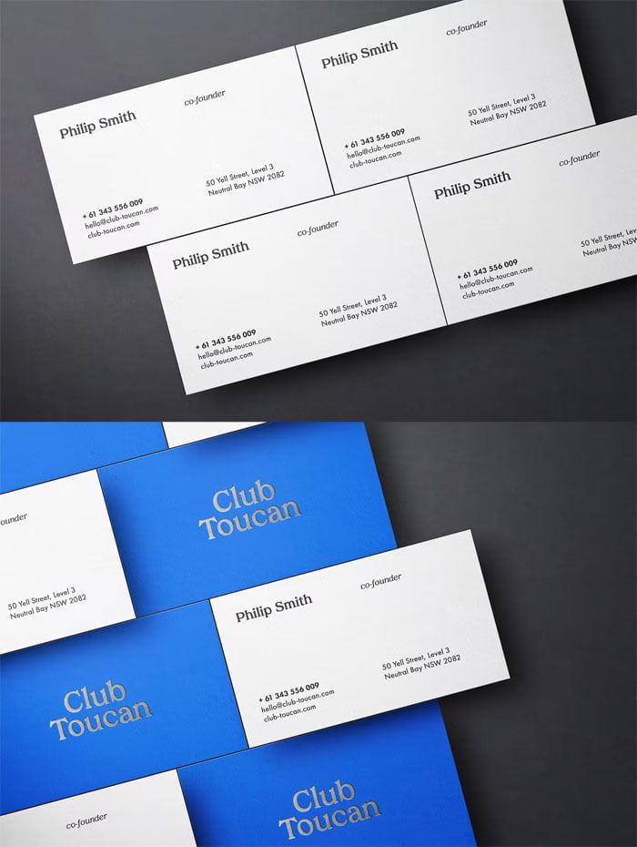 Business Cards Mockup Scene