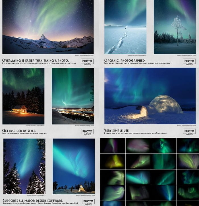 Aurora Borealis Effect Overlays