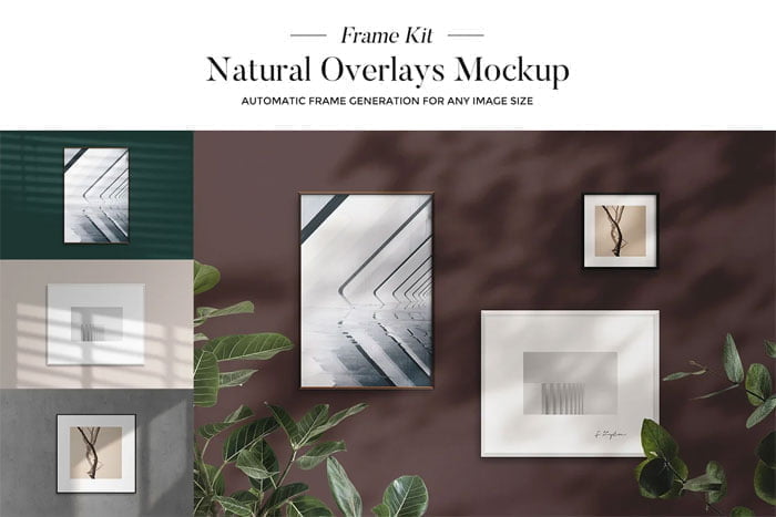 Frame Mockups With Natural Overlays Frame Mockups With Natural Overlays