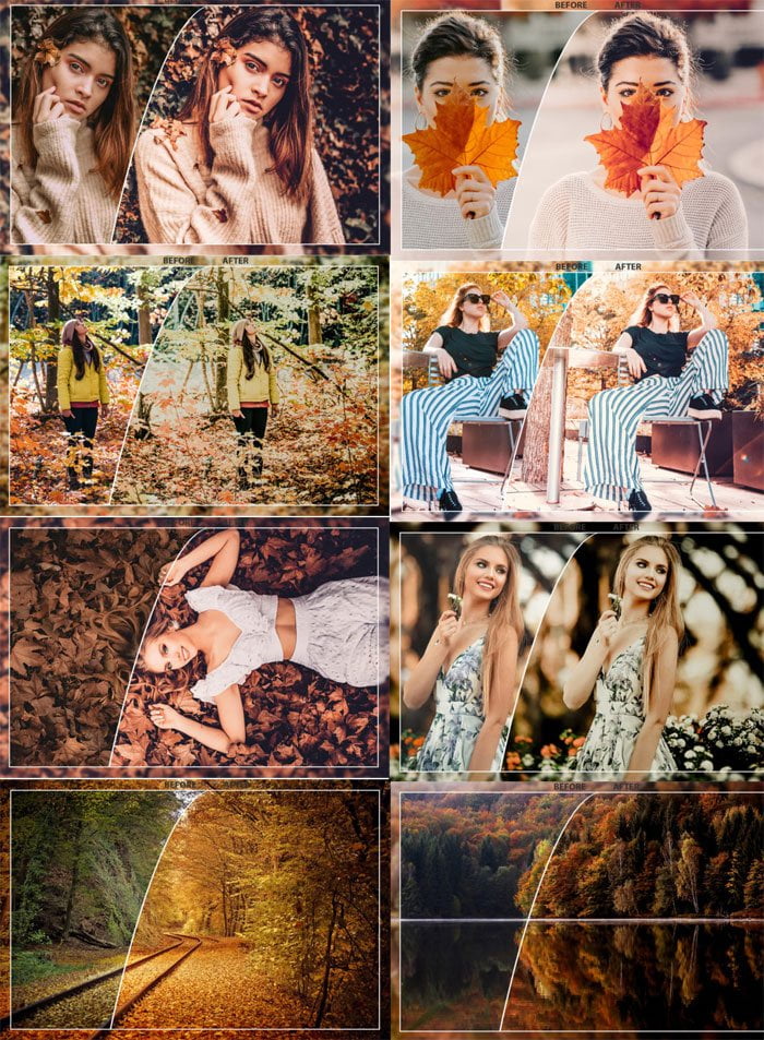 50 Autumn Mobile Lightroom Presets 50 Autumn Mobile Presets