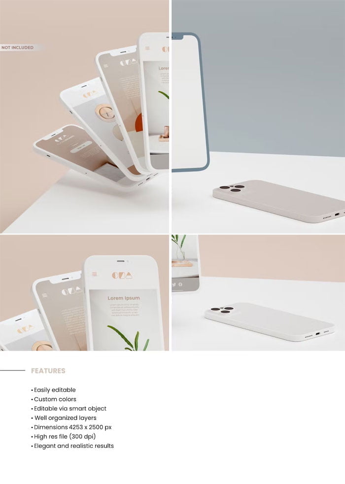 Minimal Phone Mockup Free Download Minimal Phone Mockup