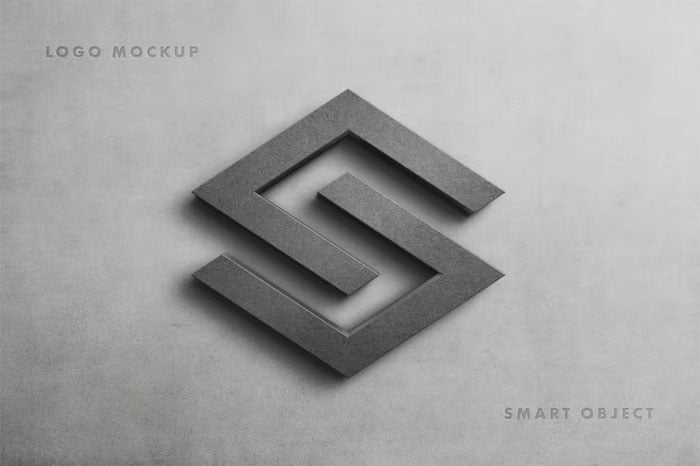 Stone logo Mockup Scene