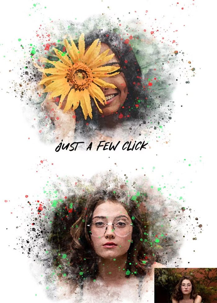 Watercolor Painting Photo Effect Watercolor Painting Photo Effect
