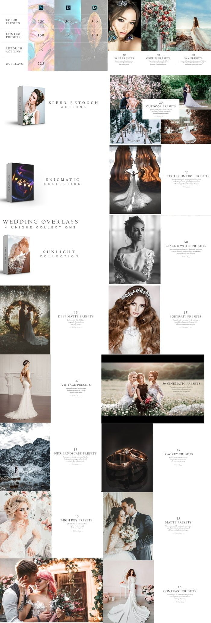 1200+ Wedding Bundle PS LR