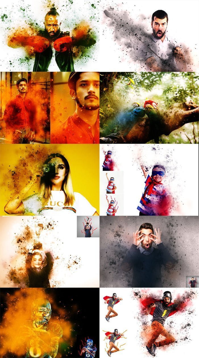3D Dispersion Photoshop Action