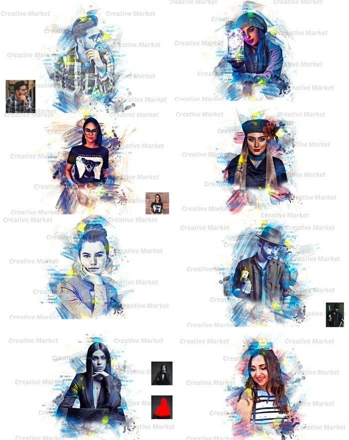 CreativeMarket - Gallery Art Photoshop Action Gallery Art Photoshop Action