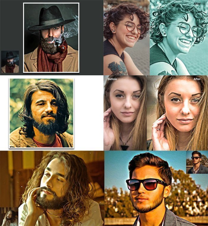 Portrait Oil Effect Action