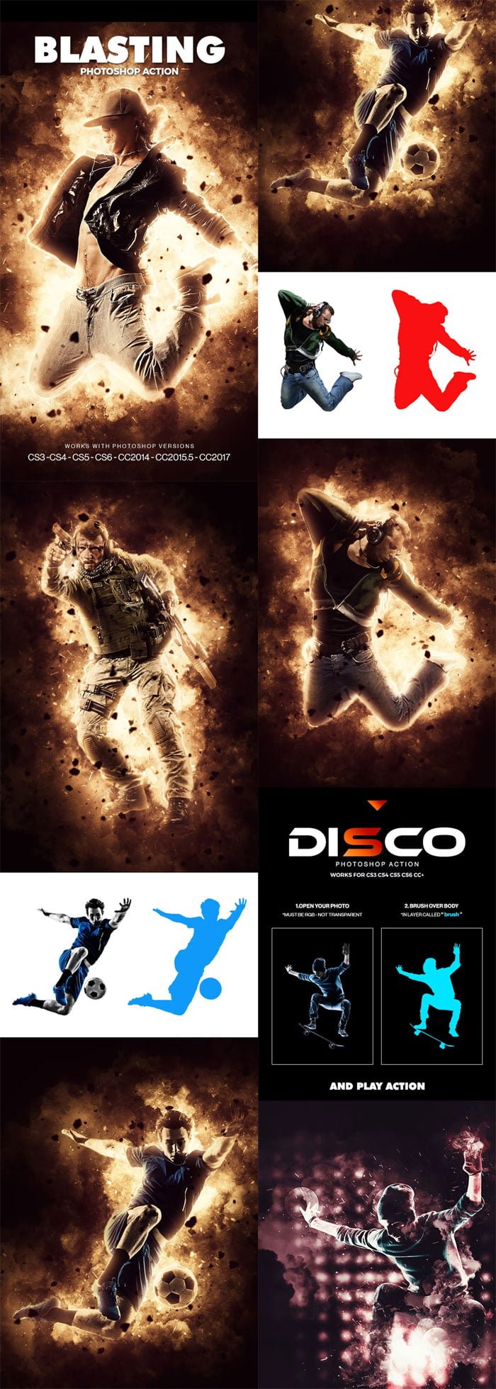 Five Photoshop Actions Bundle v6 Five Actions Bundle v6