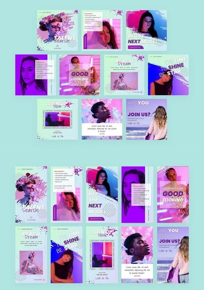 Modela Instagram Template