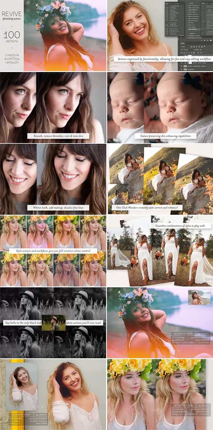 Revive Retouch Photoshop Actions Free Download Revive Retouch Photoshop Actions