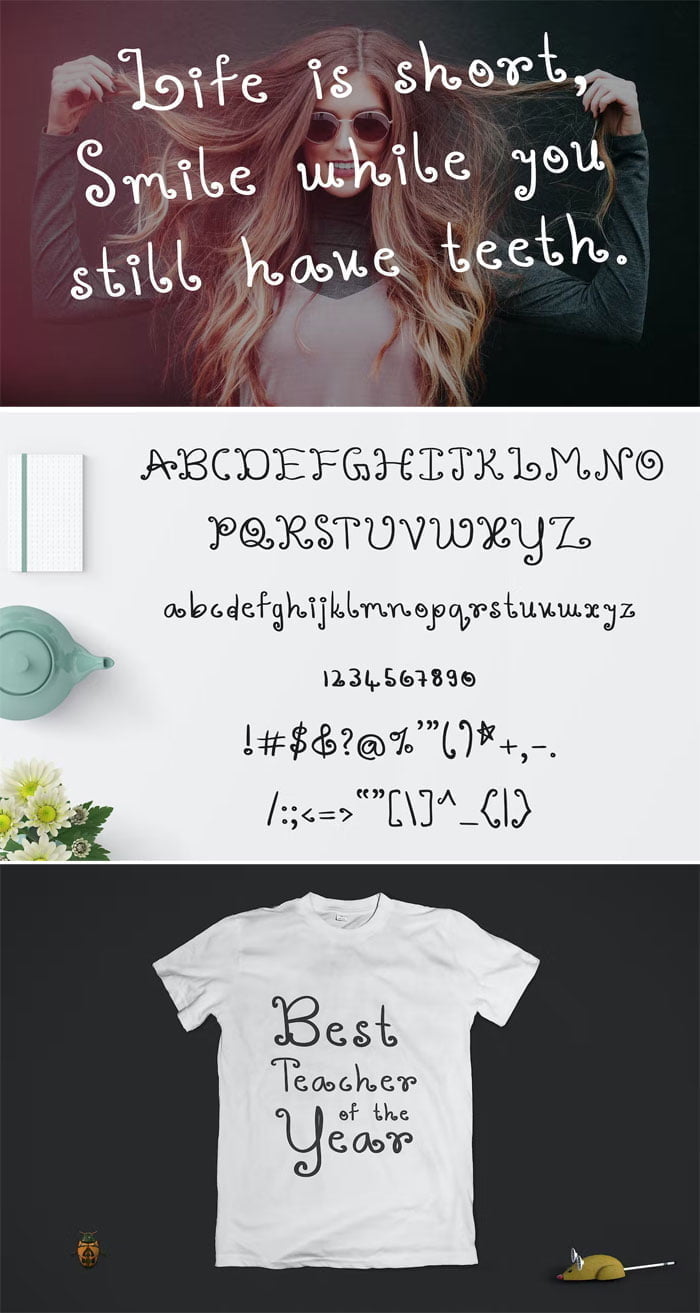 Varshuma Handwritten Swirly Font